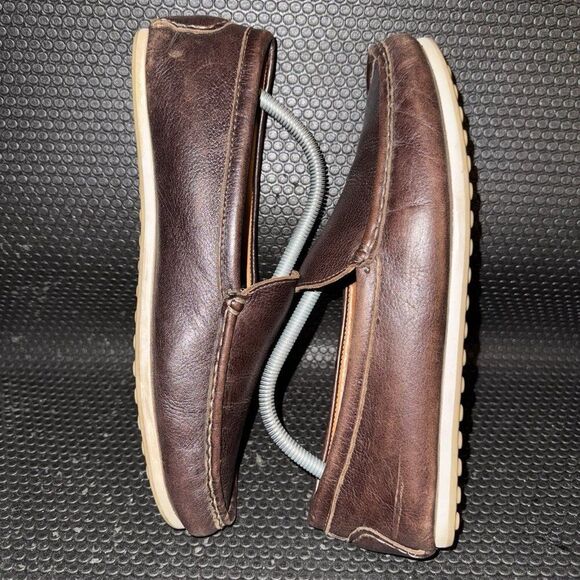 Allen Edmonds Turner Driving Loafers Slip On Brown Leather Shoes Mens Size 9.5D - Picture 4 of 8